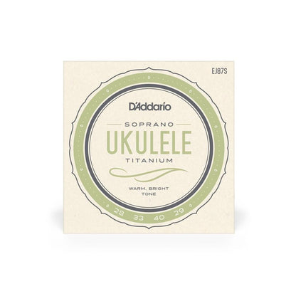 daddario ukulele strings d'addario ej87s soprano ukulele string set