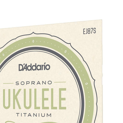 daddario ukulele strings d'addario ej87s soprano ukulele string set