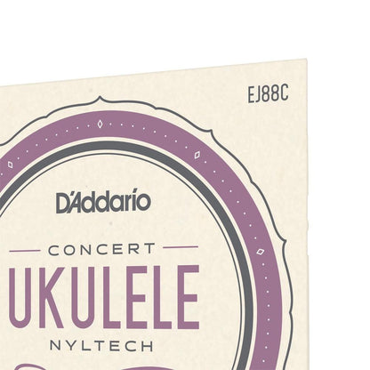 daddario ukulele strings d'addario ej88c concert ukulele string set