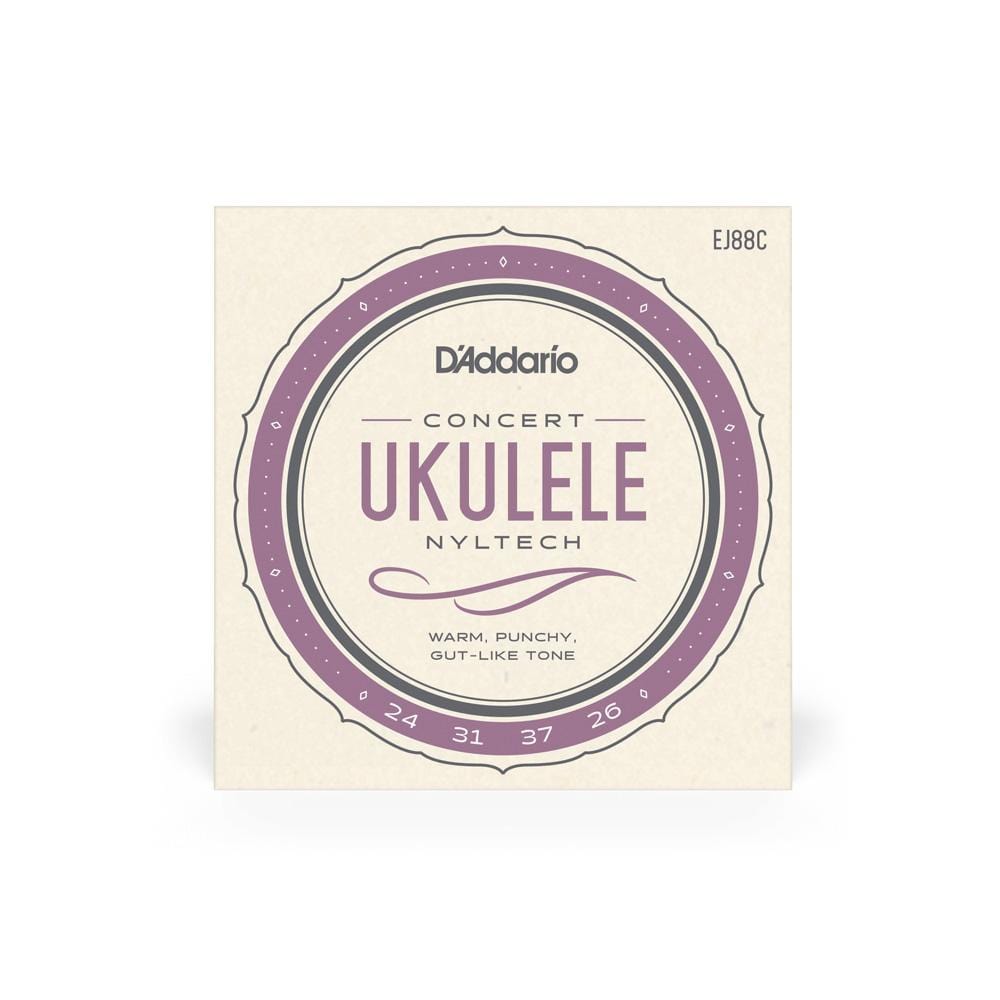 daddario ukulele strings d'addario ej88c concert ukulele string set