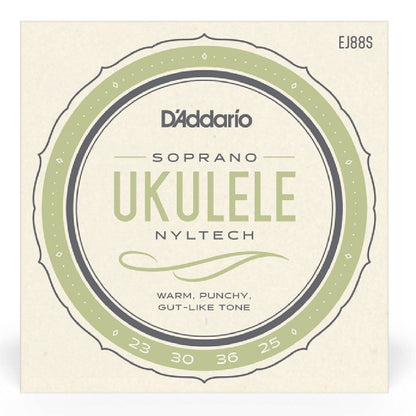 daddario ukulele strings d'addario ej88s nyltech soprano ukulele strings
