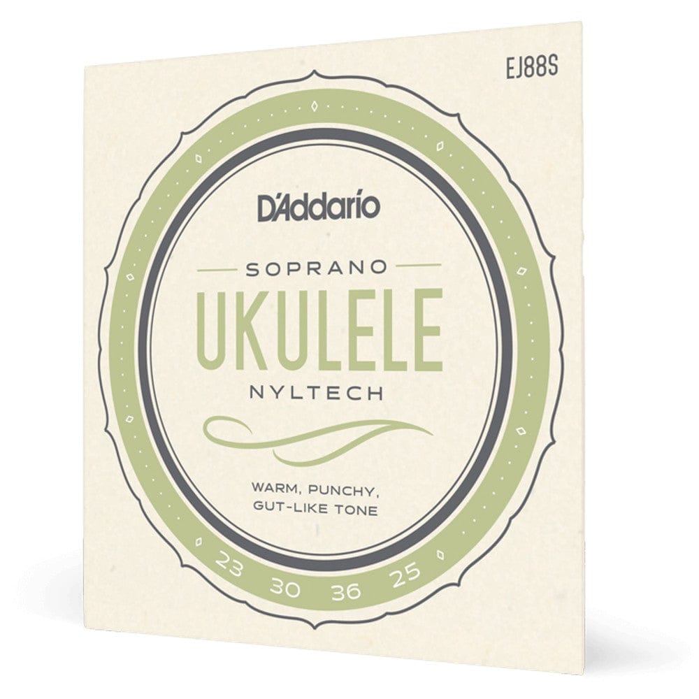 daddario ukulele strings d'addario ej88s nyltech soprano ukulele strings