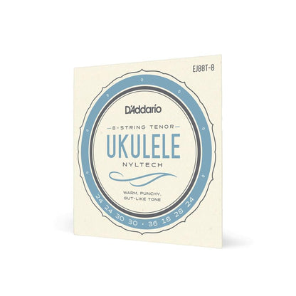 daddario ukulele strings d'addario ej88t 8 tenor 8 string ukulele string set