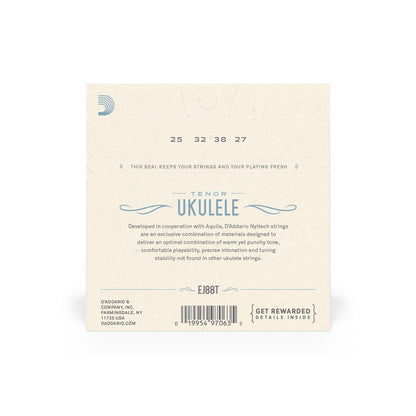 daddario ukulele strings d'addario ej88t tenor ukulele string set