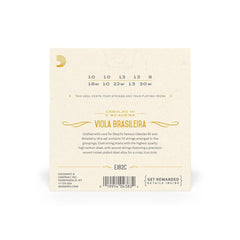 DAddario Viola Strings D'Addario EJ82C Viola Brasileira Cebolao Mi and Boiadeira Tunings String