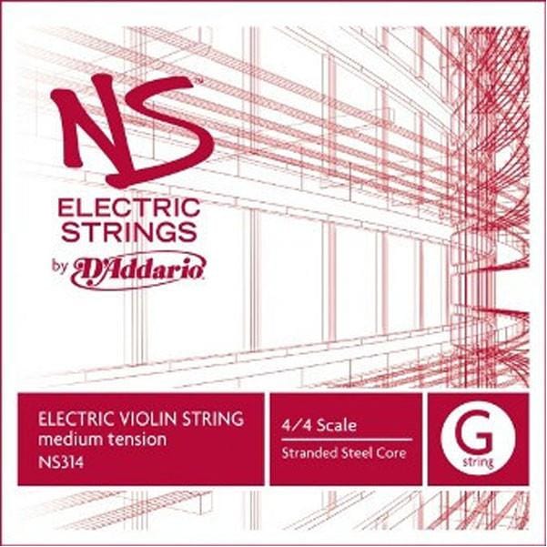 daddario violin strings d'addario g ns314 electric violin string