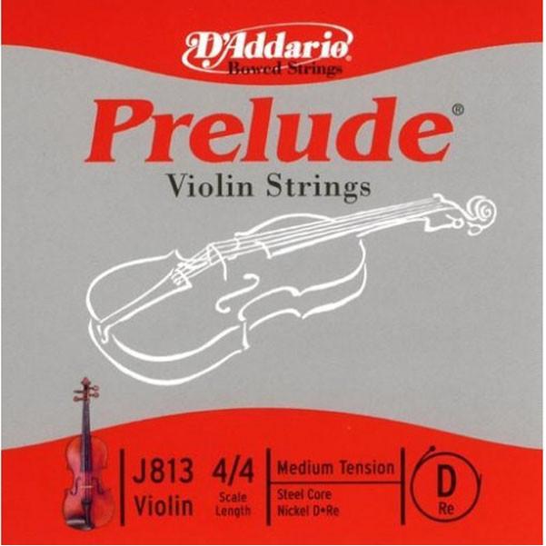 DAddario Violin Strings D'Addario J813 Prelude 4/4M Violin Single D String