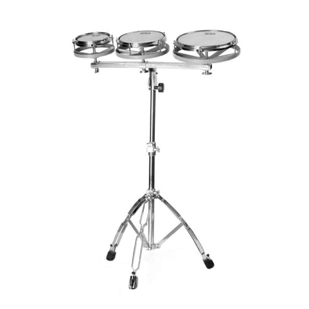 dadi toms dadi roto drums with stand pd-01- silver