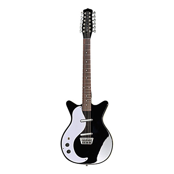Danelectro Hollow & Semi-Hollow Electric Guitars Danelectro 59 Dano 12 Left Handed Semi Hollow Electric Guitars - Black