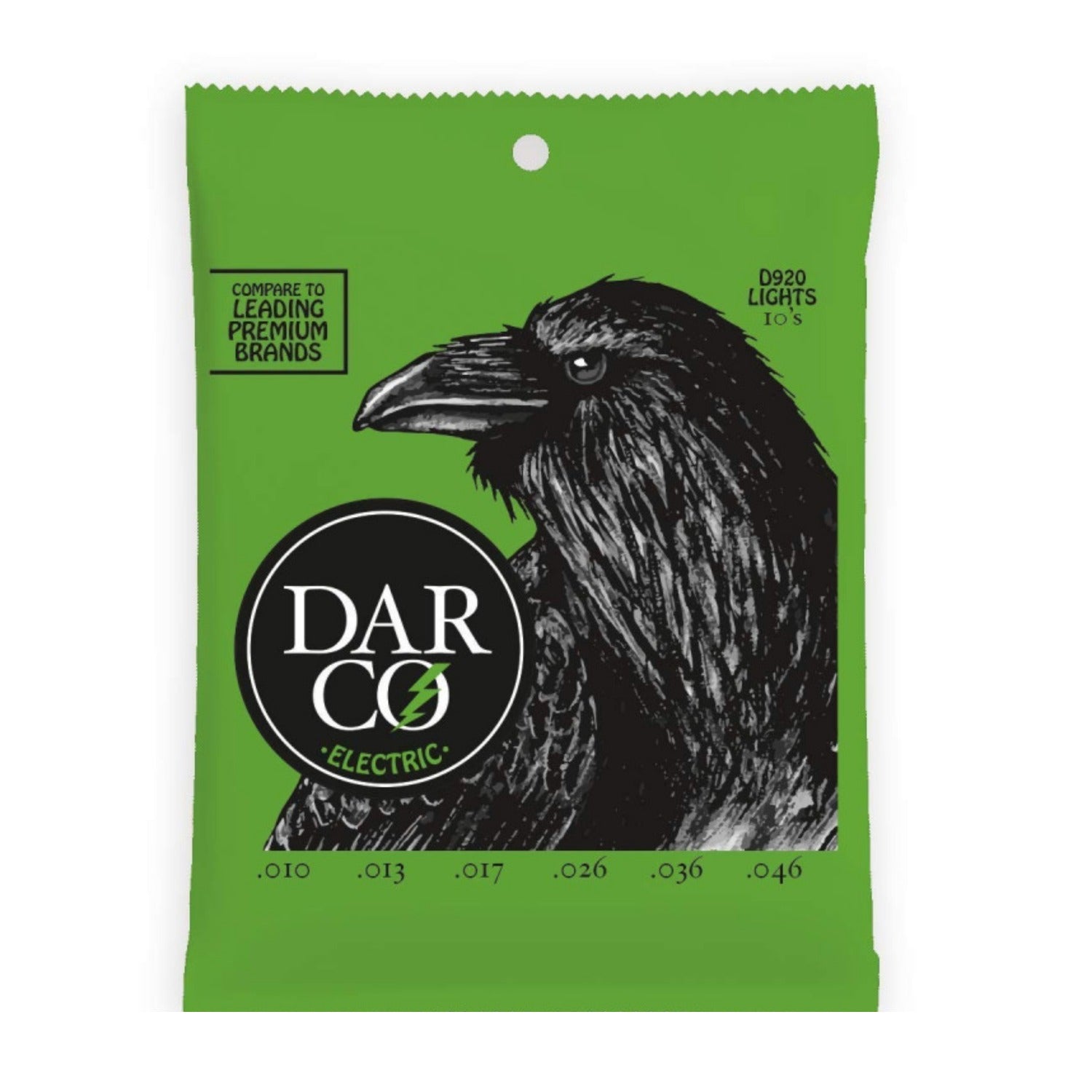 Darco Electric Guitar Strings Darco Nickel Wound Electric Guitar Strings D920 - Light - 10-46