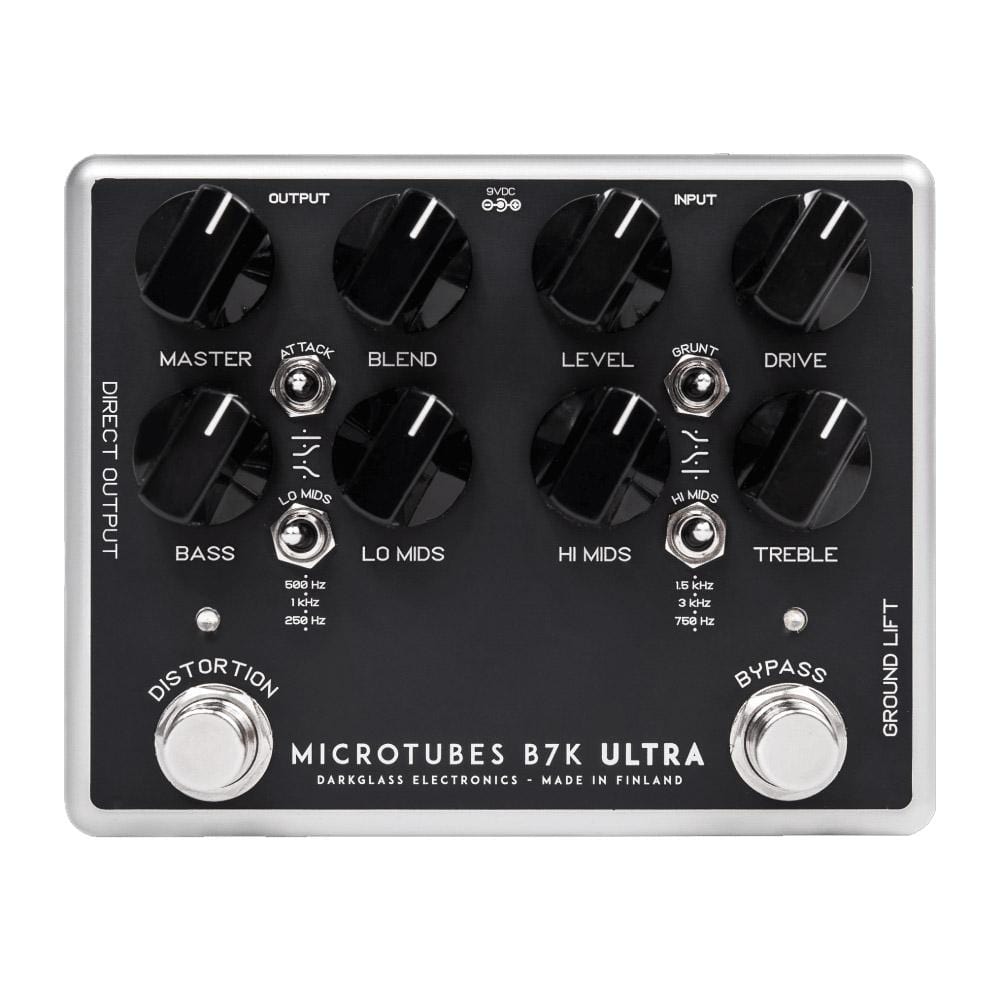 darkglass electronics effect pedals darkglass microtubes b7k ultra bass overdrive pedal
