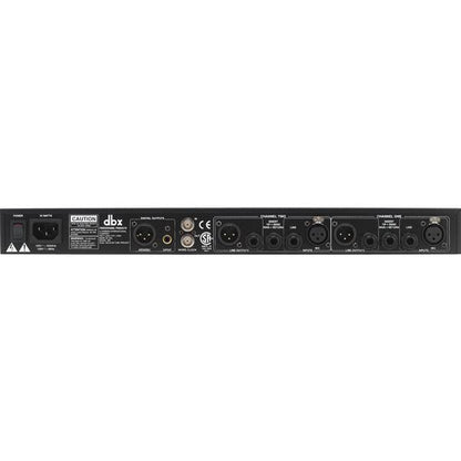 dbx Pro Pre Amps dbx Pro 386 Dual Vacuum Tube Preamp with Digital Out Microphone Preamp