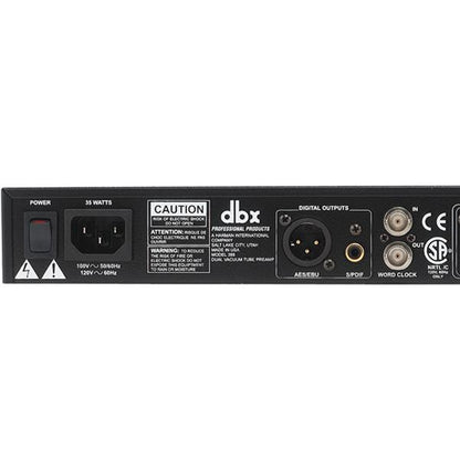 dbx Pro Pre Amps dbx Pro 386 Dual Vacuum Tube Preamp with Digital Out Microphone Preamp