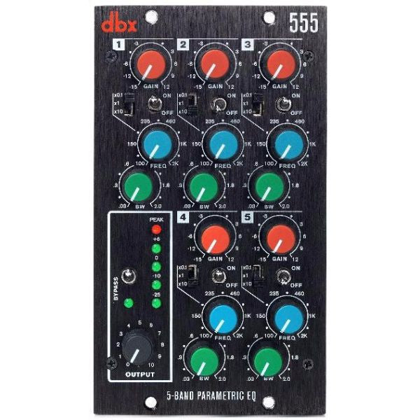 dbx Pro Rack Mounted Effects dbx Pro 500 Series 555 5-Band Parametric EQ