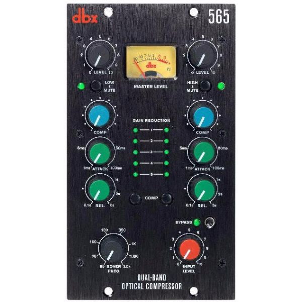 dbx Pro Signal Processors dbx Pro 500 Series 565 Dual-Band Optical Compressor
