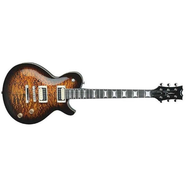 dean electric guitars dean evo special select tiger eye finish electric guitar, evoss-tge