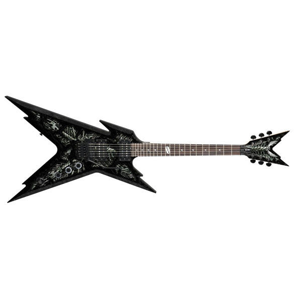 dean electric guitars dean razorback dimebag floyd bio mech electric guitar rzrdbf-mech