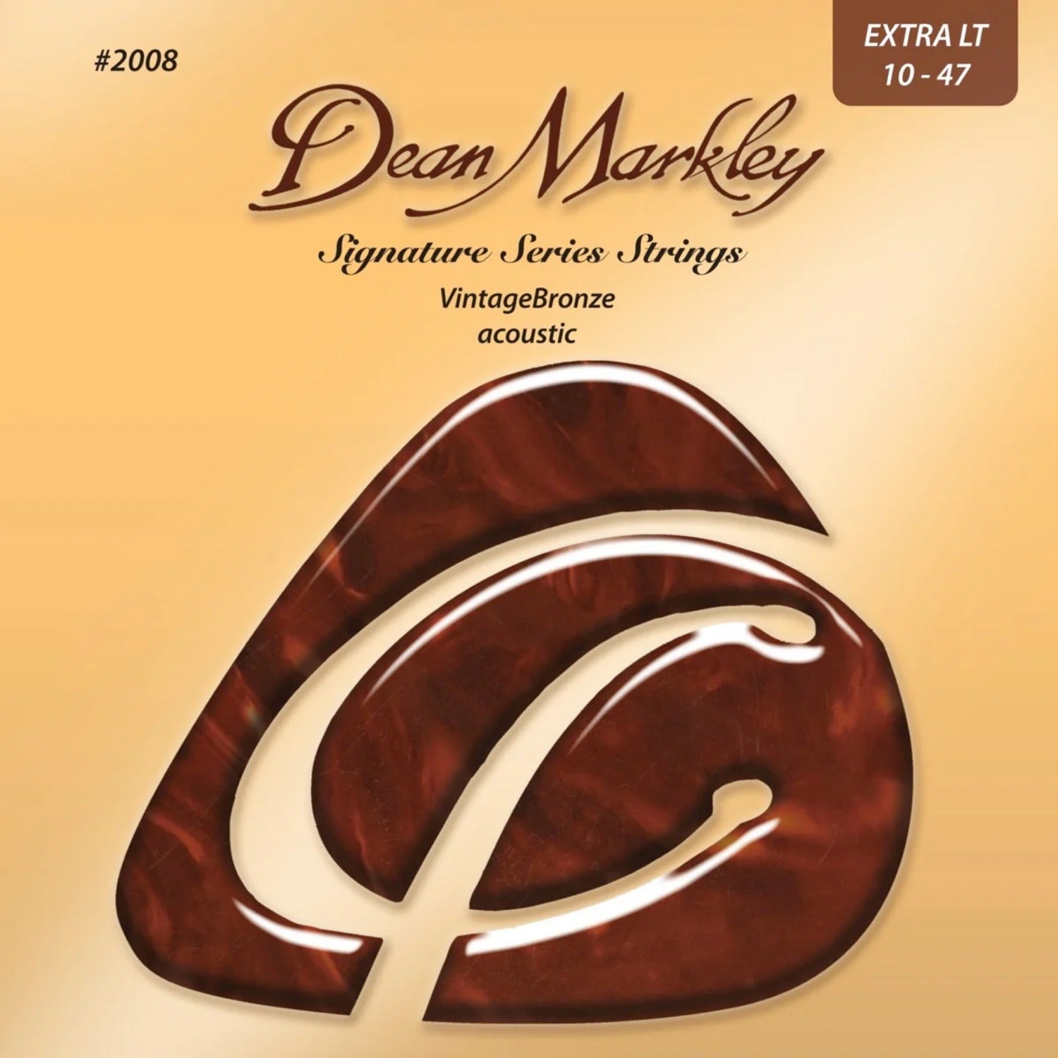 Dean Markley Acoustic Guitar Strings Dean Markley 2002 Acoustic Guitar Strings - Vintage Bronze - 0.11-0.52