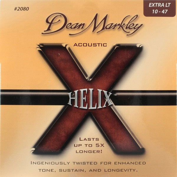 Dean Markley Acoustic Guitar Strings Dean Markley 2080 Acoustic Guitar Strings - HELIX, XL