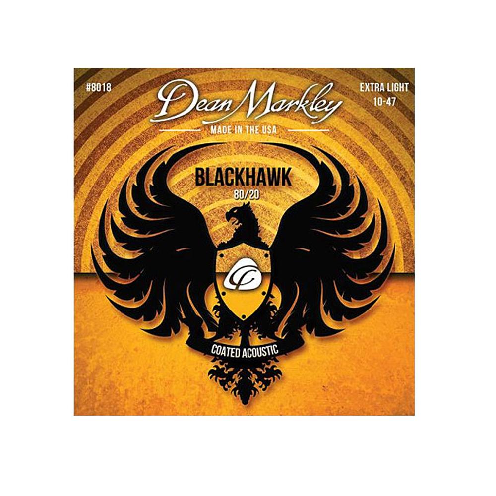 dean markley acoustic guitar strings dean markley 8018 blackhawk extra light coated 80/20 acoustic guitar strings - 10 - 47