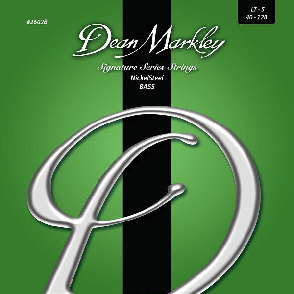 dean markley bass guitar strings dean markley 2602b nickelsteel bass guitar strings - 5-string 40-128