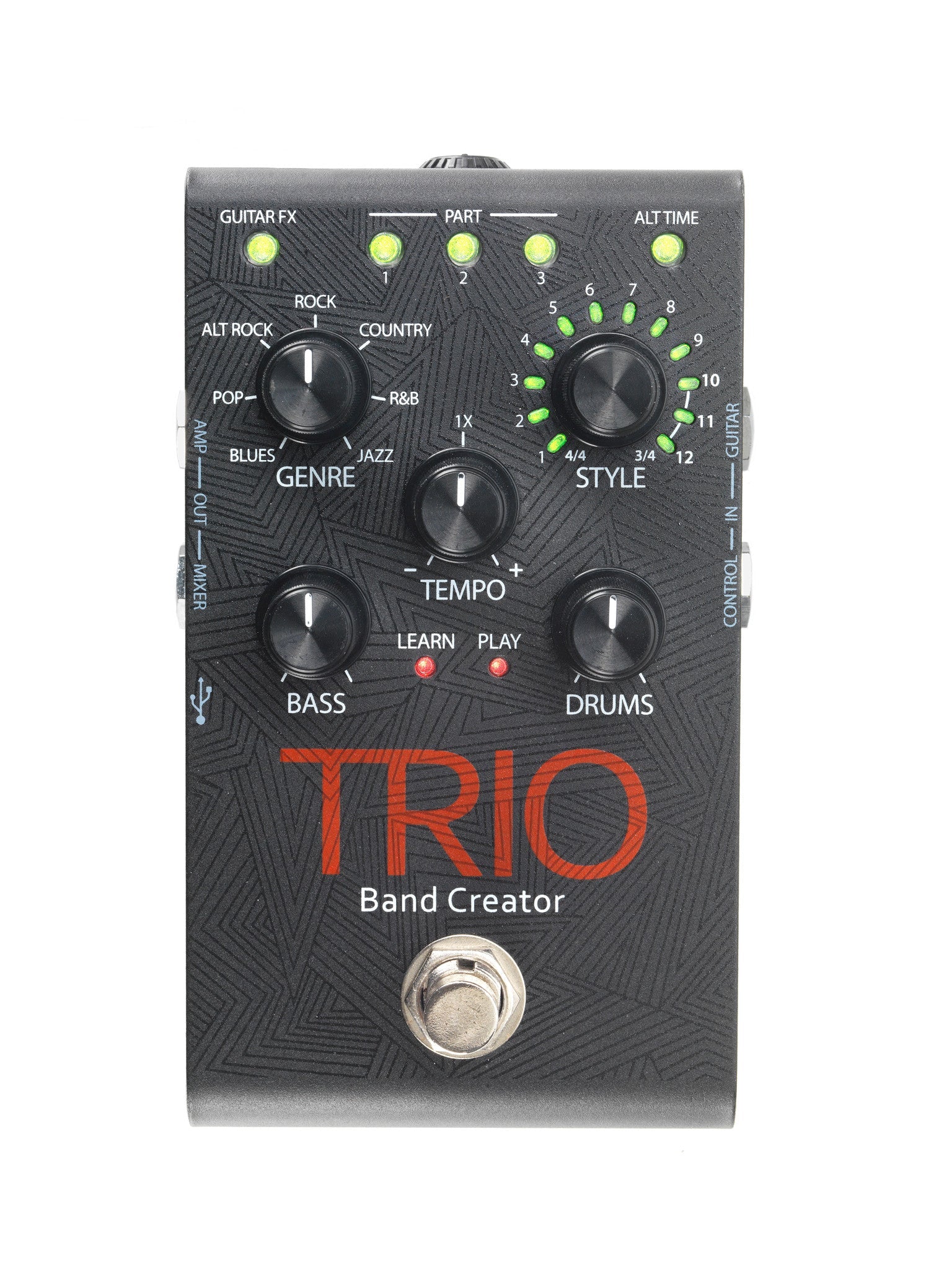 digitech effect pedals digitech trio band creator pedal