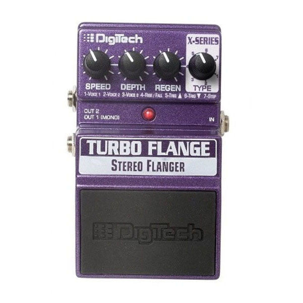 Digitech Effect Pedals DigiTech XTF Turbo Flange Stereo Flanger & Guitar Effect Pedal