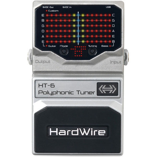 digitech tuners digitech ht6v hardwire polyphonic guitar tuner pedal
