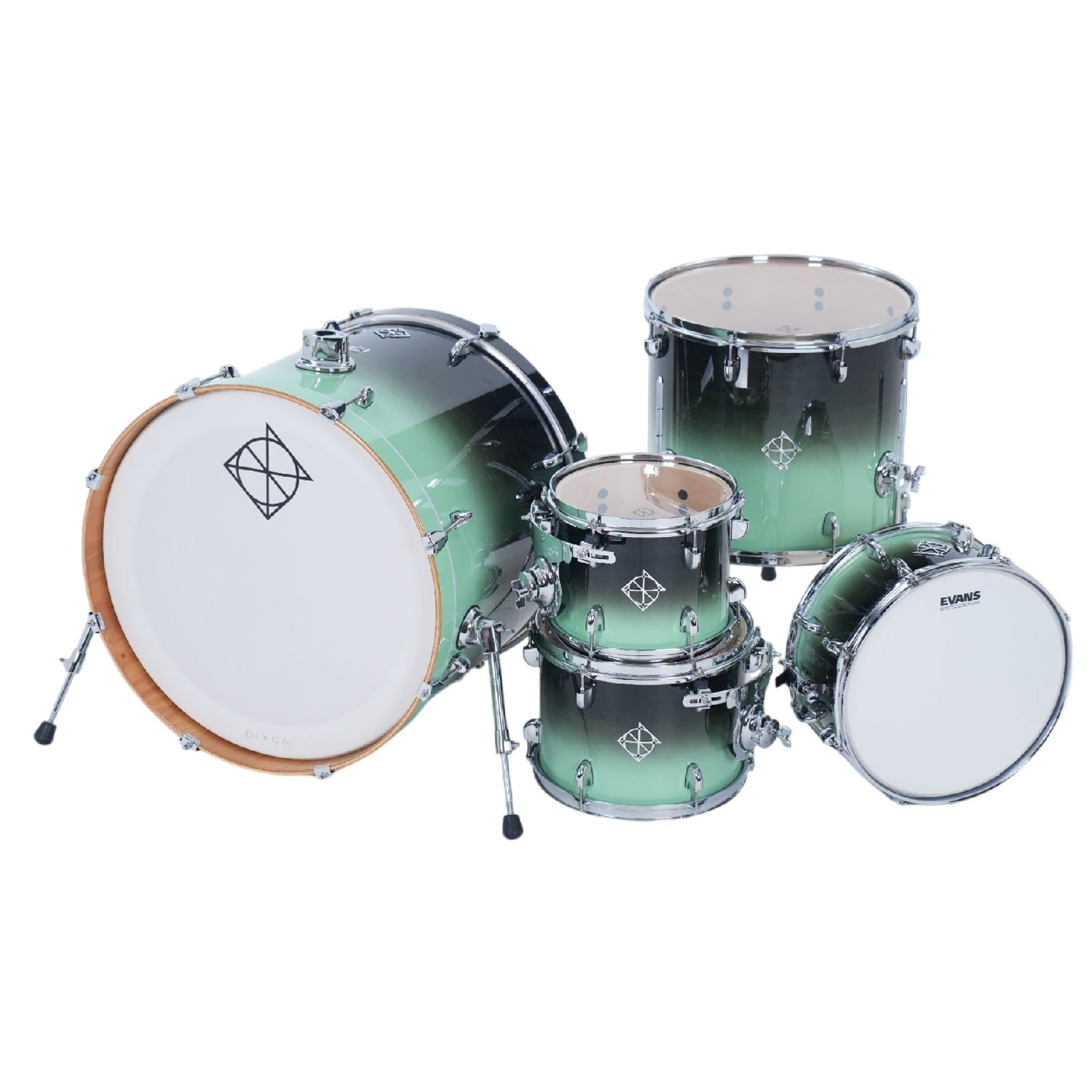 Dixon Acoustic Drum Kits Dixon Fuse 5 Piece Maple Gloss Acoustic Drum Kit