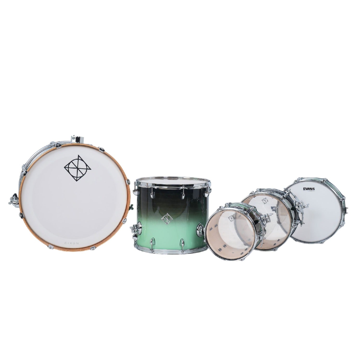Dixon Acoustic Drum Kits Dixon Fuse 5 Piece Maple Gloss Acoustic Drum Kit