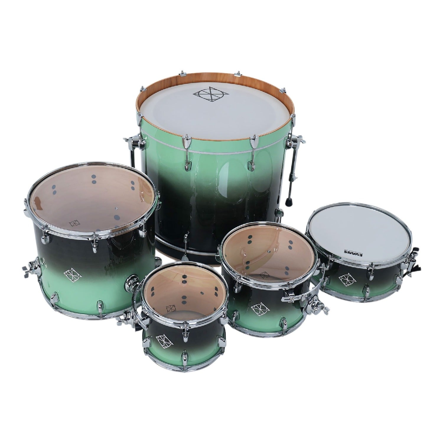 Dixon Acoustic Drum Kits Dixon Fuse 5 Piece Maple Gloss Acoustic Drum Kit