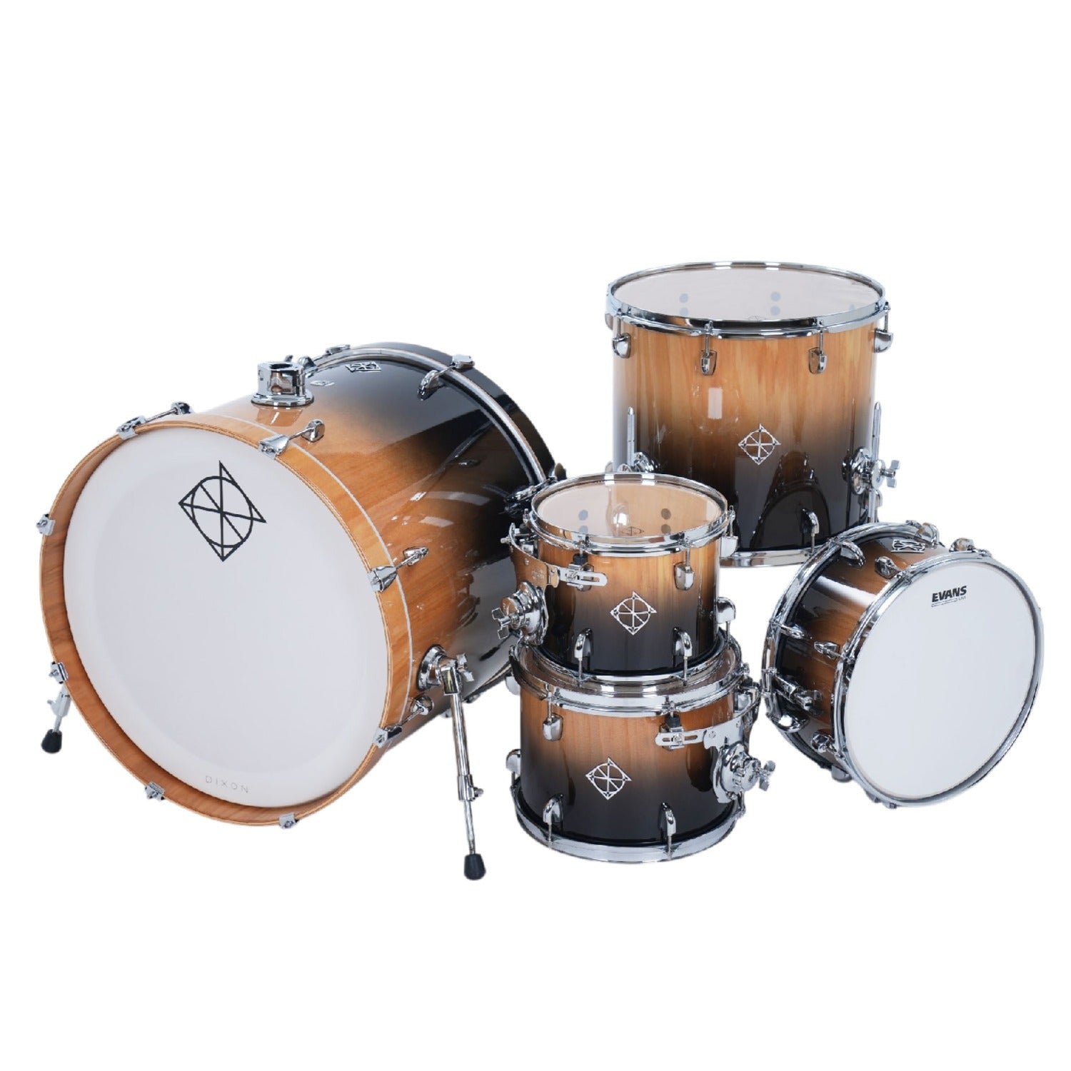 Dixon Acoustic Drum Kits Dixon Fuse 5 Piece Maple Gloss Acoustic Drum Kit