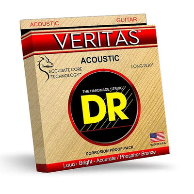 DR String Veritas Coated Core Technology Acoustic Guitar Strings - Custom Light - 11-50
