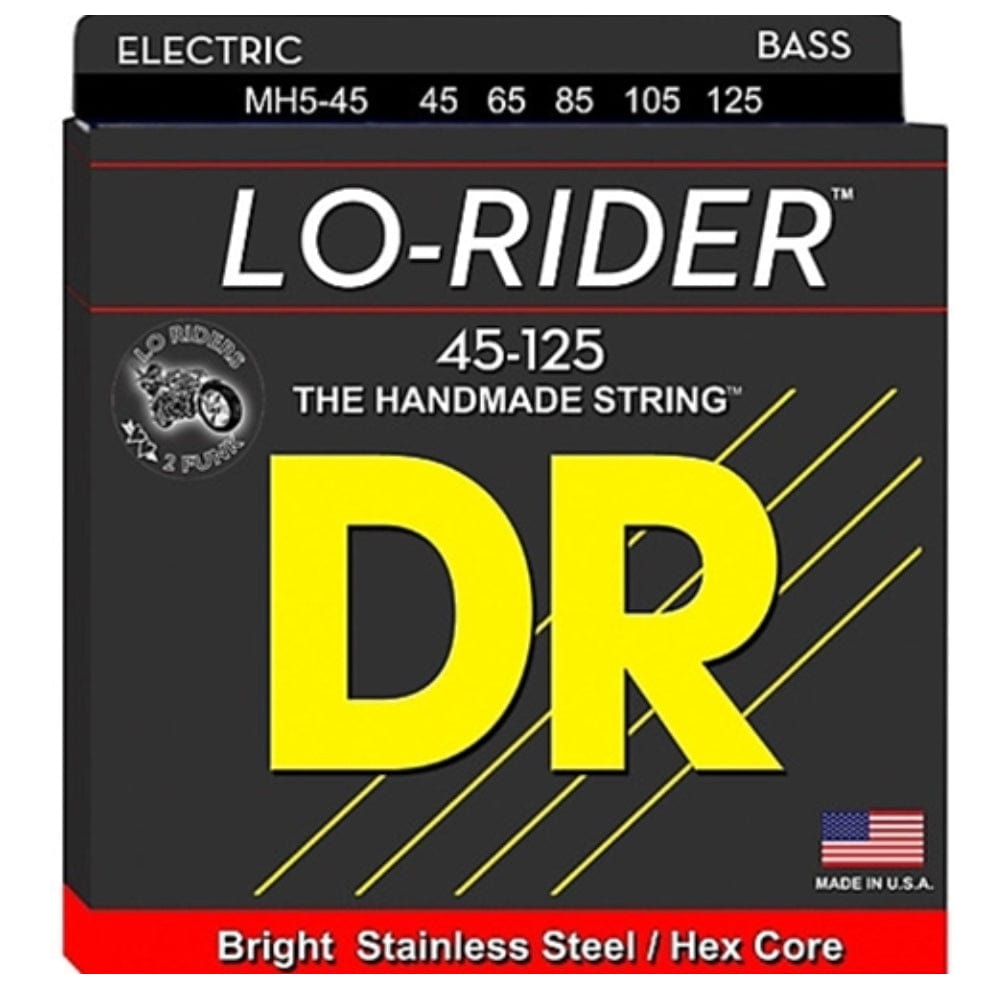 dr bass guitar strings dr string mh545 lo rider medium 5 string bass guitar string set