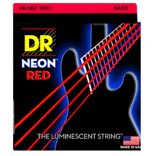 Buy DR String NRB HIDEF Neon Red Coated Bass Guitar Strings Online Bajaao