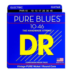 DR Electric Guitar Strings 10-46 Medium DR Strings Pure Blues Nickel Electric Guitar Strings