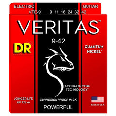 DR Electric Guitar Strings 9-42 Light DR Strings Veritas Coated Core Technique Electric Guitar Strings