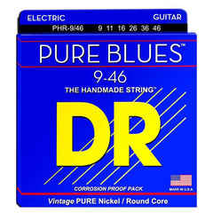 DR Electric Guitar Strings 9-46 Light - Heavy DR Strings Pure Blues Nickel Electric Guitar Strings