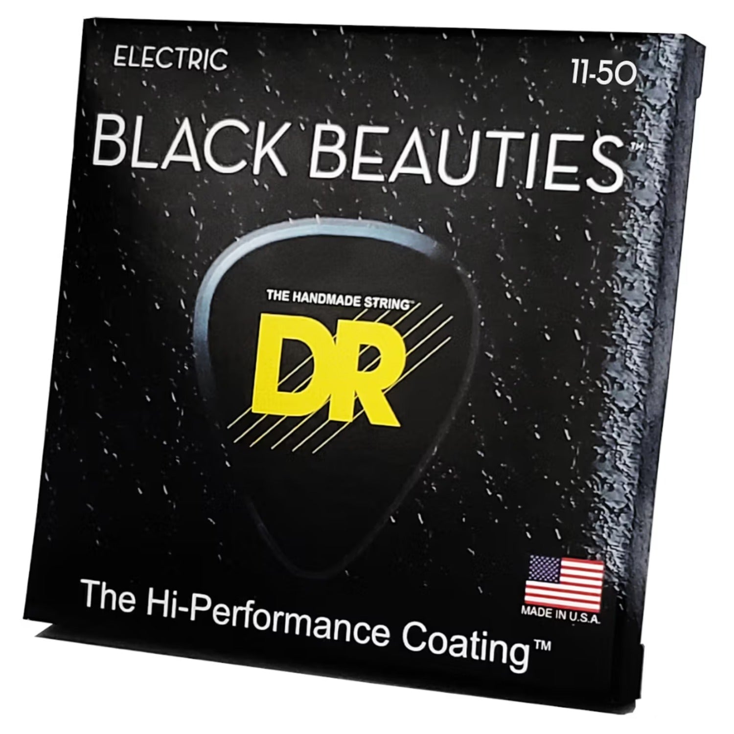 DR Electric Guitar Strings DR BKE-11 Black Beauties Heavy Electric Guitar Strings Set - .011-.050