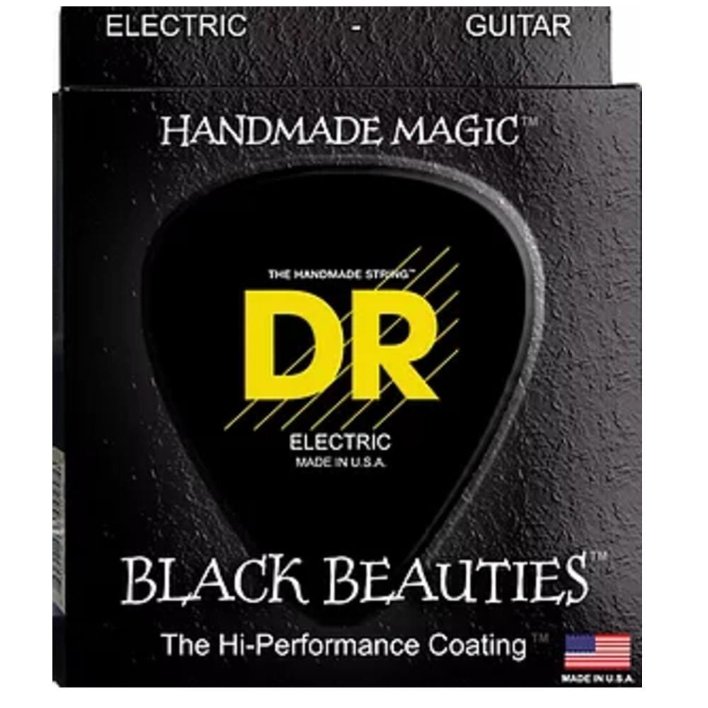 dr electric guitar strings dr string bke-9 black beauties coated electric guitar strings- light 9-42