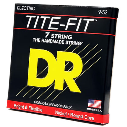 DR Electric Guitar Strings DR String LT7-9 Tite-Fit Light Electric Guitar 7 Strings Set - .009-.052