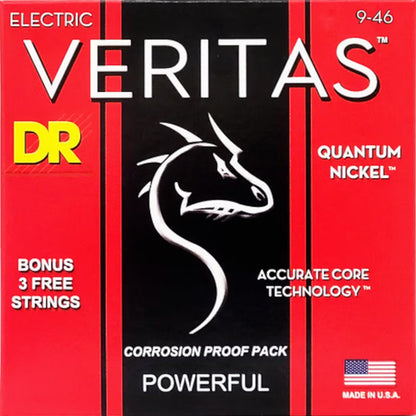 DR Electric Guitar Strings DR String VTE-9/46 Veritas Light to Medium Electric Guitar Strings Set - .009-.046