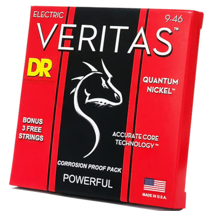 DR Electric Guitar Strings DR String VTE-9/46 Veritas Light to Medium Electric Guitar Strings Set - .009-.046