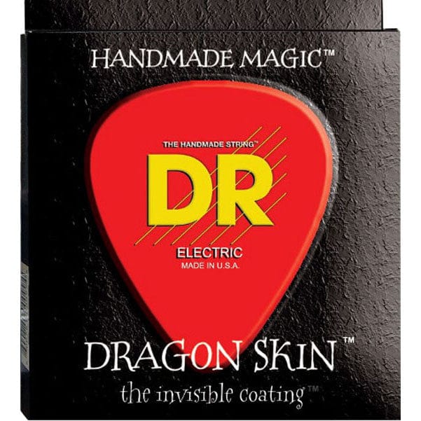 dr electric guitar strings dr strings dse-10 dragon skin coated medium electric guitar strings