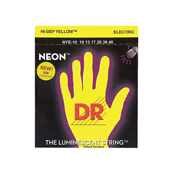 dr electric guitar strings dr strings nye-10 nickel coated medium electric guitar strings - 10- 46
