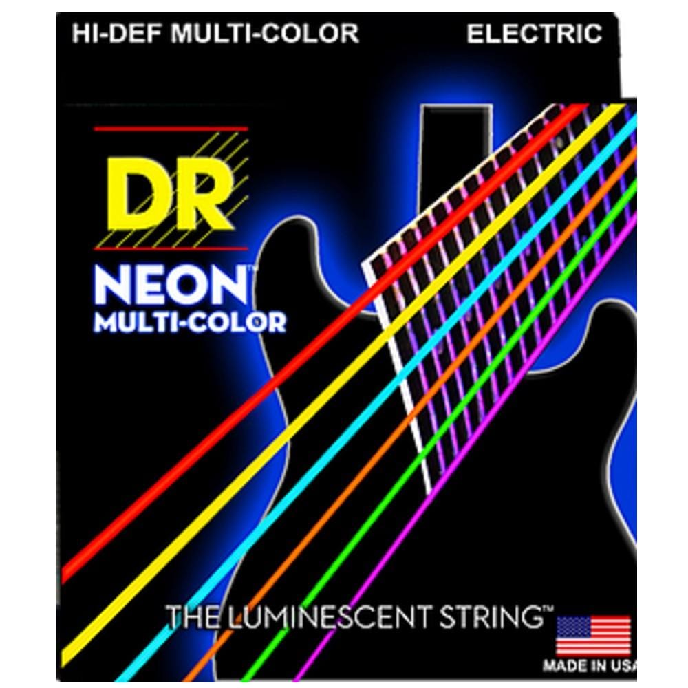 dr electric guitar strings heavy 11-50 dr string nmce hi-def neon multi-color coated electric guitar strings      #gauges_heavy-11-50