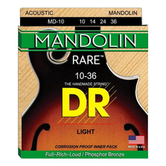 DR Mandolin Strings 10-36 Light DR Strings Rare Phosphor Mandolin Strings