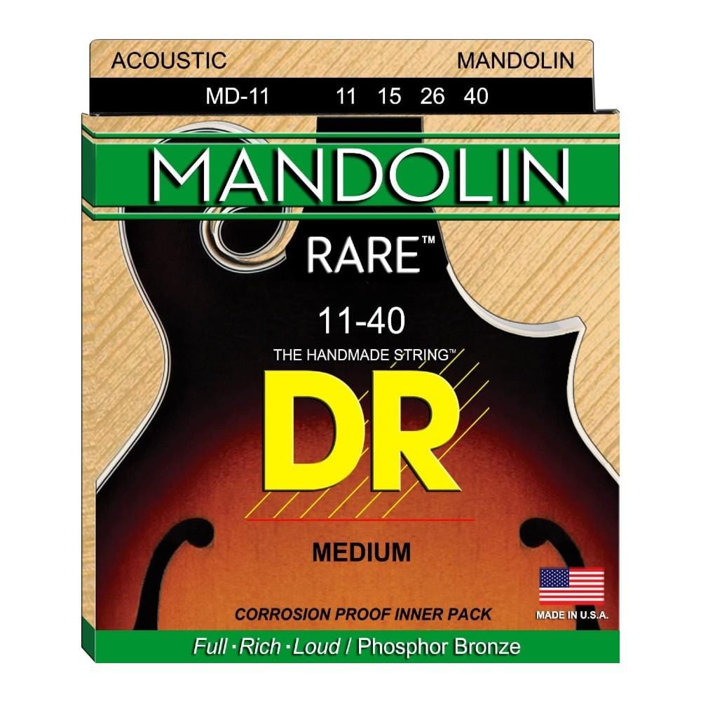 DR Mandolin Strings 11-40 Medium DR Strings Rare Phosphor Mandolin Strings