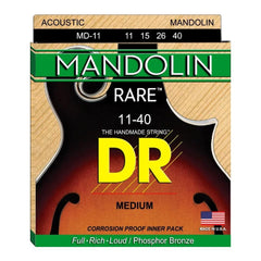 DR Mandolin Strings 11-40 Medium DR Strings Rare Phosphor Mandolin Strings