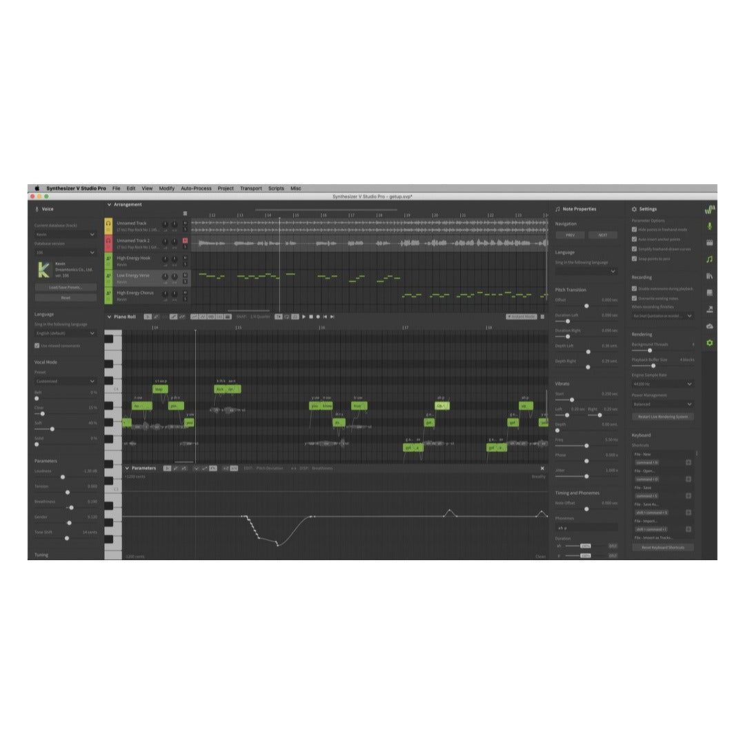 DREAMTONICS Virtual Instruments Dreamtonics Synthesizer V Pro Eng Bdl 6 Voices